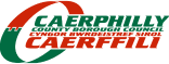 Caerphilly Council logo / logo Cyngor Caerffili.